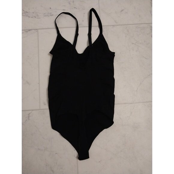 SHAPERX Women's Shapewear Bodysuit Tummy Control Seamless Black Sz L/XL - Picture 8 of 11